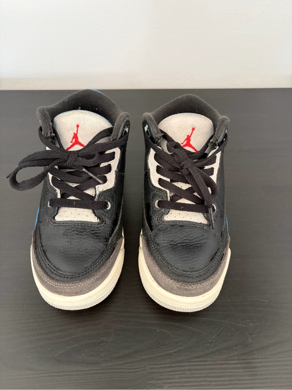 Jordan Kids Black, Gray & Red High-Top Sneakers